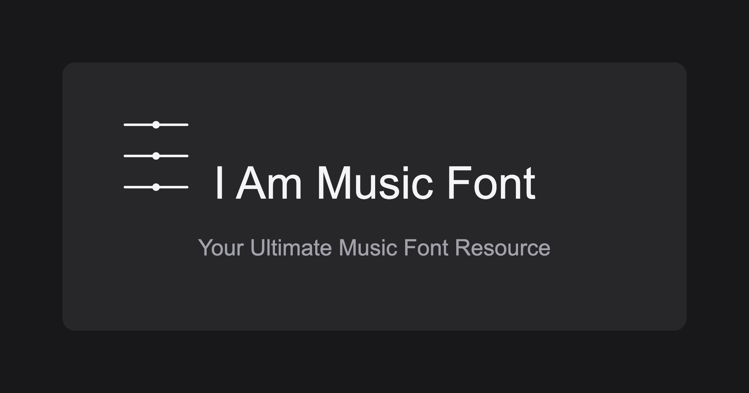 I Am Music Font - Your Ultimate Music Font PNG thumbnail