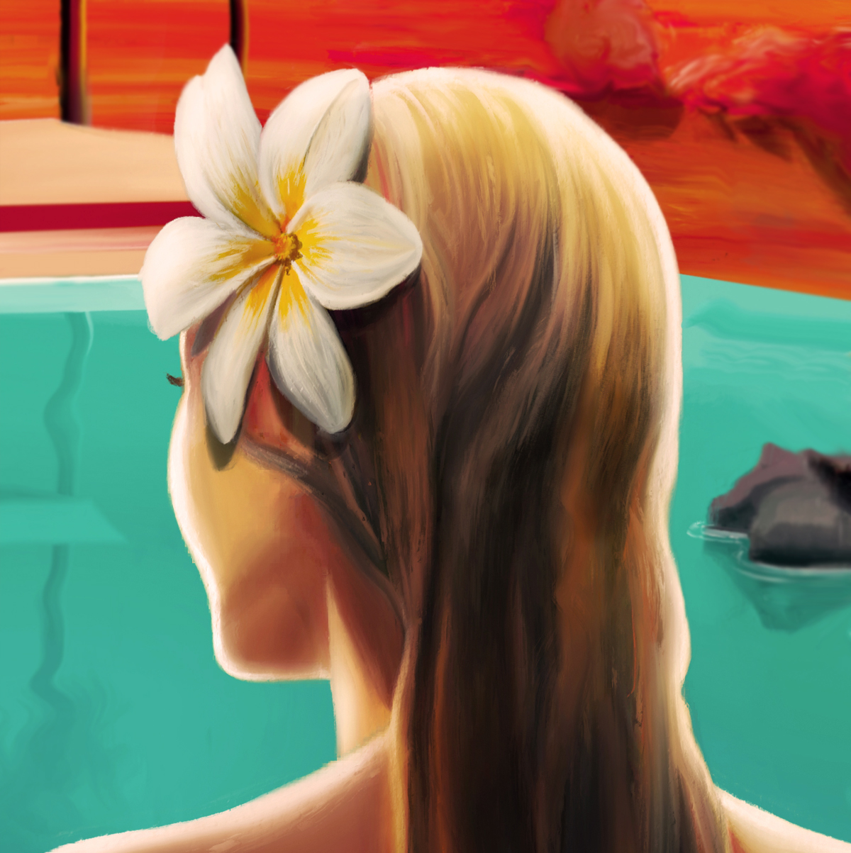 Between the Fountains - ORIGINAL PAINTING thumbnail