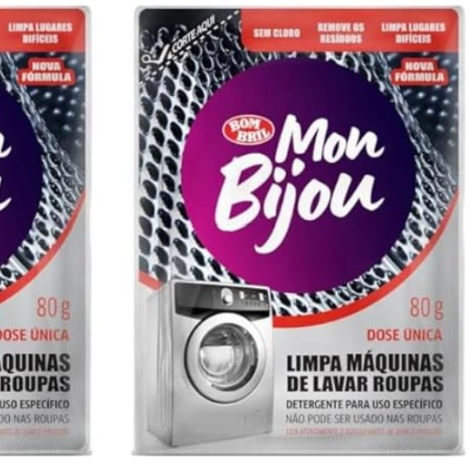 Limpa Máquina De Lavar Roupas Mon Bijou Sachê 80g - 2 Unid | Amazon.com.br thumbnail