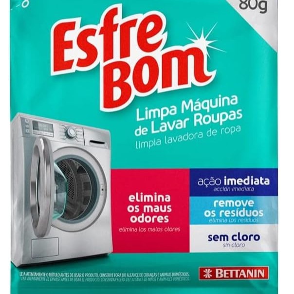 Limpa Máquina de Lavar Roupas Sachê de 80 g, Linha EsfreBom, Bettanin. : Amazon.com.br: Saúde e Bem-Estar thumbnail