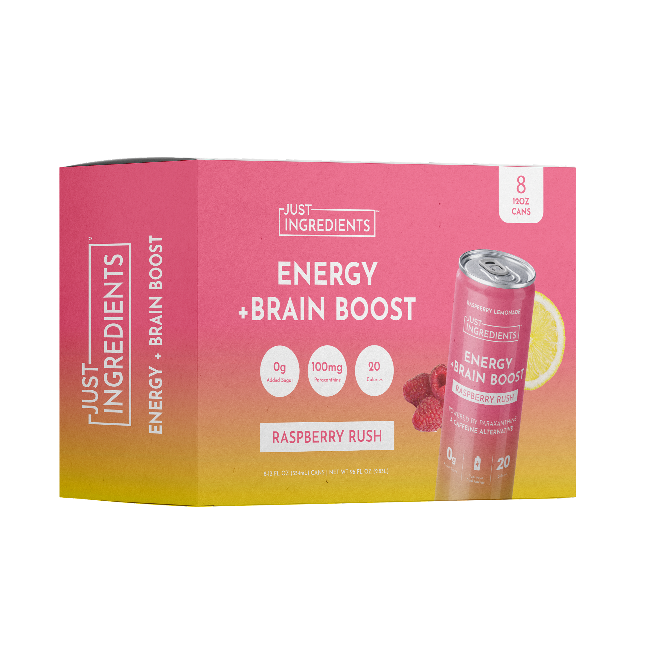 Energy + Brain Boost Raspberry Rush - 8 Pack thumbnail