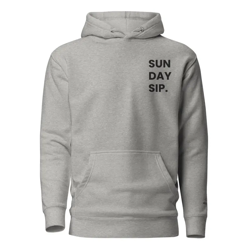 Sunday Sip Hoodie - Gray thumbnail