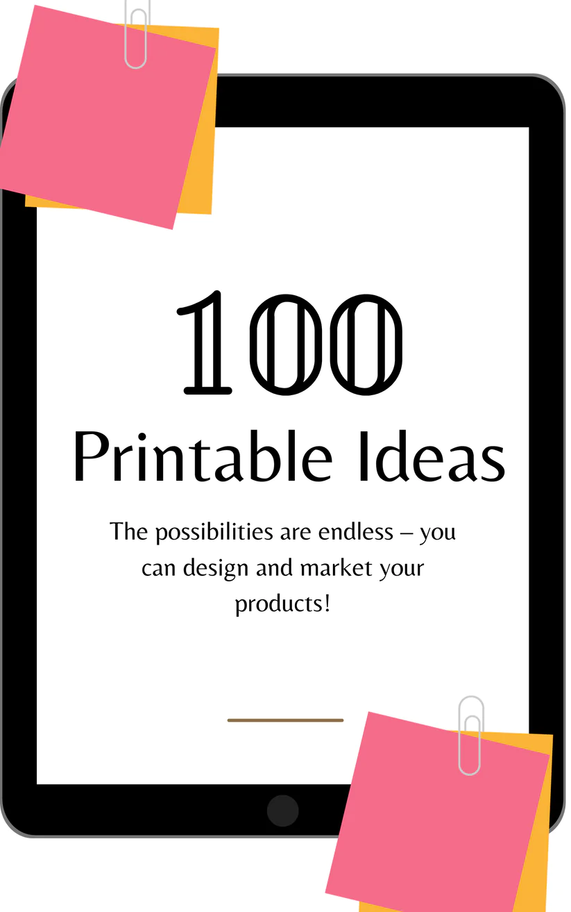 100 Printable Ideas (FREE DOWNLOAD) thumbnail