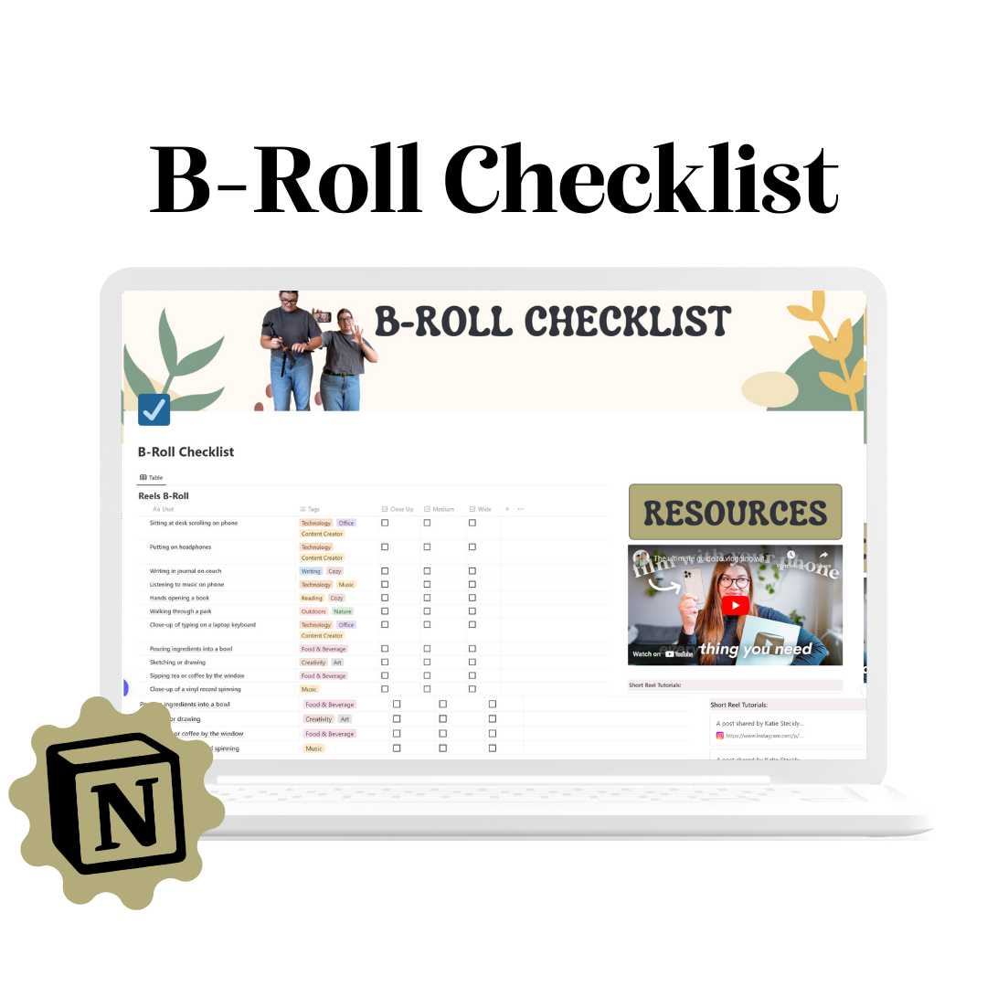 Free B-Roll Checklist ✅ thumbnail