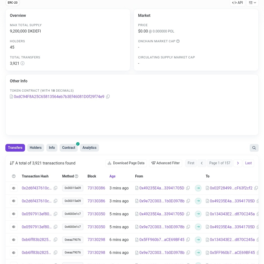 DKDEFI Polygonscan Data thumbnail