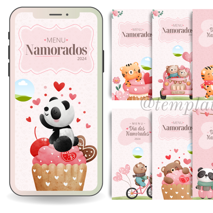 Kit Namorados completo MENU & PAPELARIA thumbnail