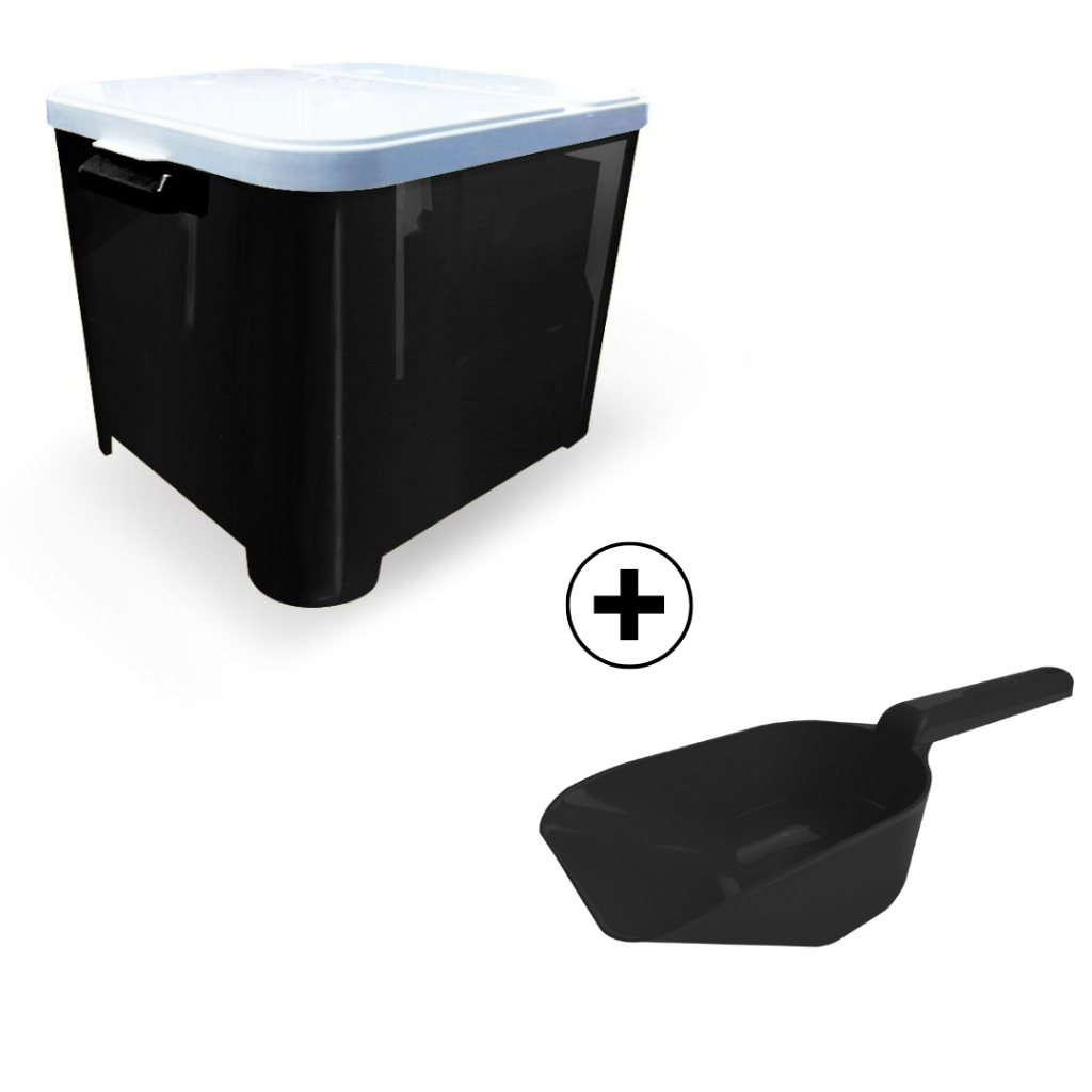 Porta Ração Pet Até 15 Kg + Pá Dosadora Container thumbnail