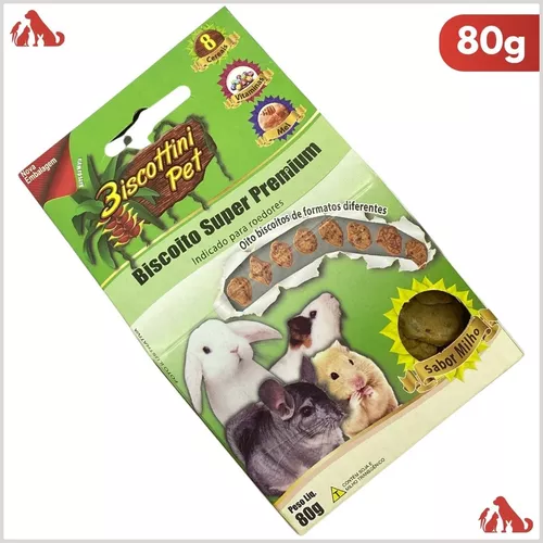 Biscoito para Roedores Biscottini Pet - Pestisco 80g thumbnail