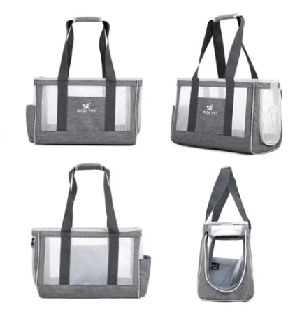 Bolsa portátil de ombro único para animais de estimação, transportadora, bolsa respirável thumbnail