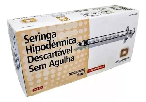 Seringa Sem Agulha 1ml - 100 unidades thumbnail