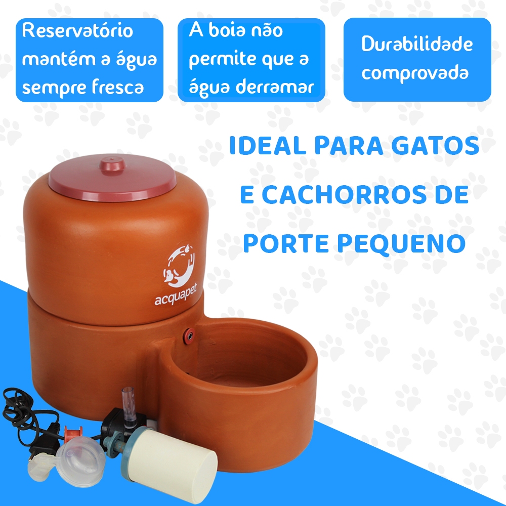 Bebedouro de Barro Pet 4L thumbnail