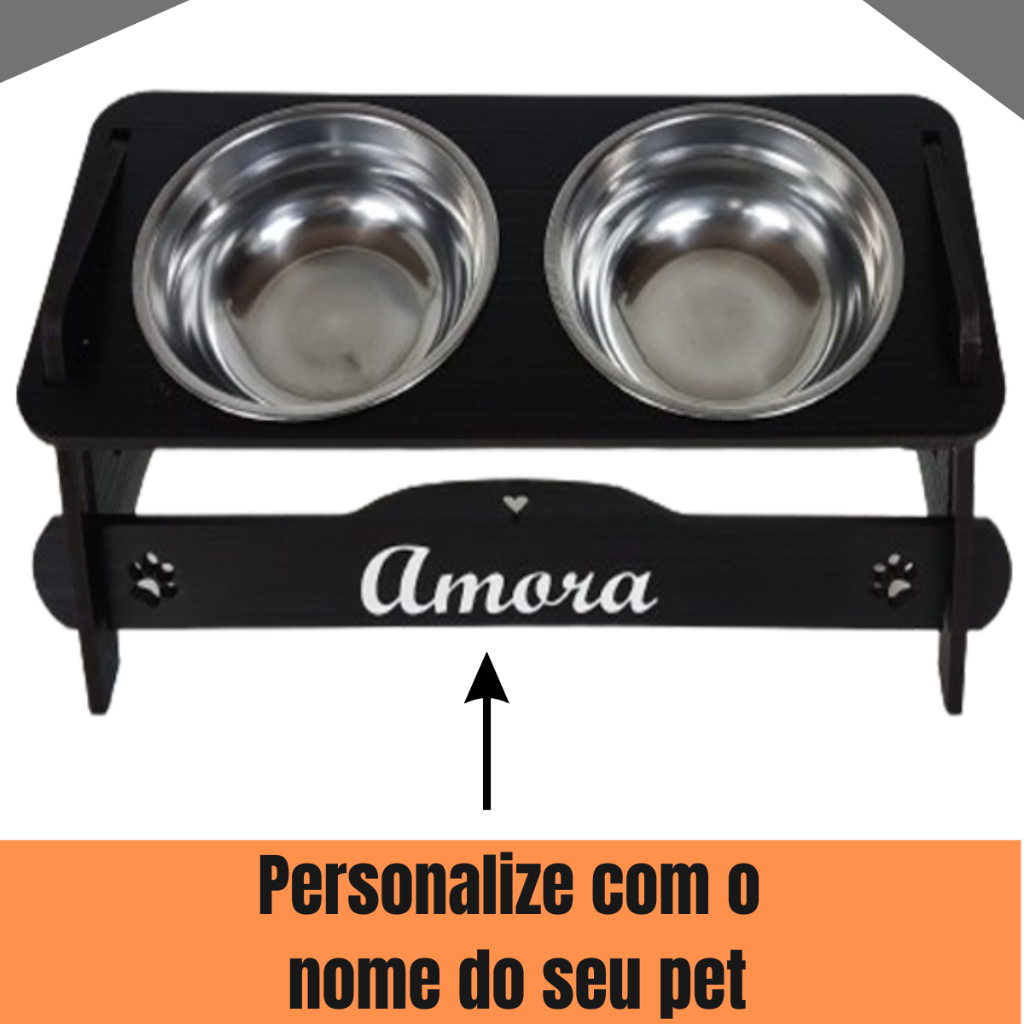 Comedouro PERSONALIZADO inclinável com TAMPAS Pet thumbnail