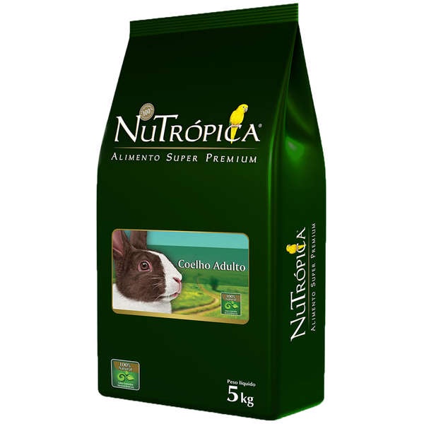 😋 Ração Nutrópica para Coelho Adulto 5kg thumbnail