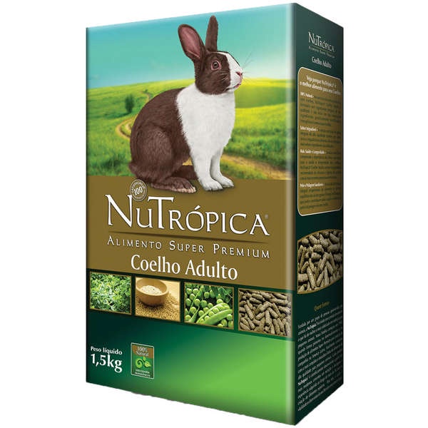 😋 Ração Nutrópica para Coelho Adulto 1,5kg thumbnail