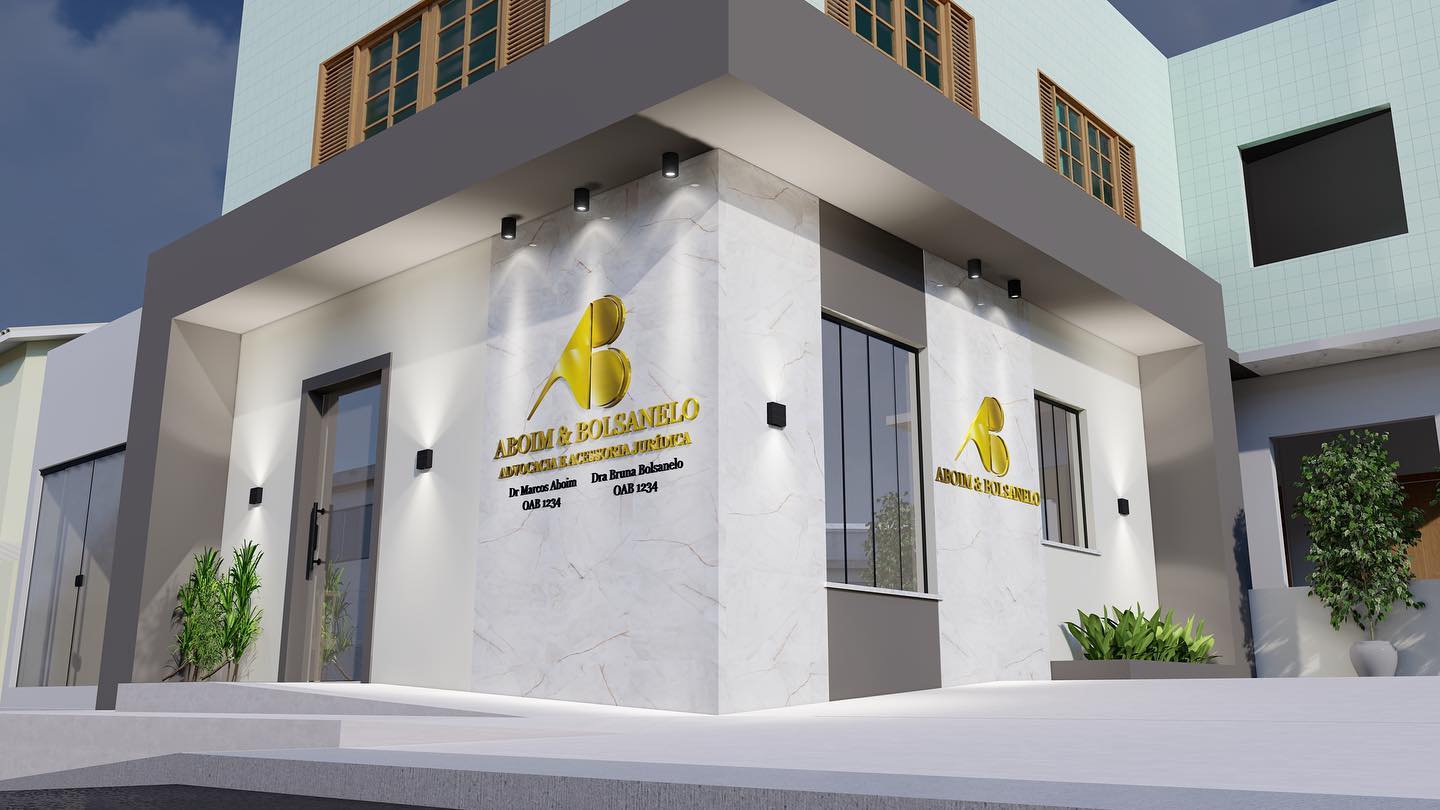 - Projeto arquitetônico e  revitalização de fachada comercial com 37m². Utilizando cores em destaque e traços modernos.