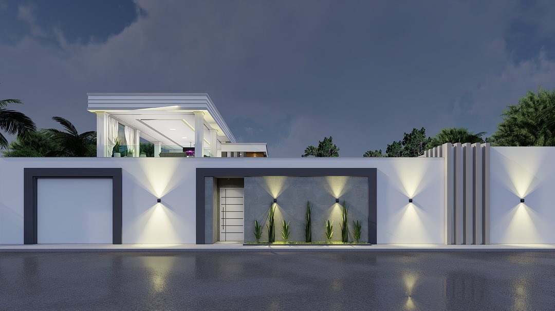 - Residência R&L🏠
- Projeto arquitetônico e  revitalização de fachada residencial com 265m². Utilizando cores neutras e 