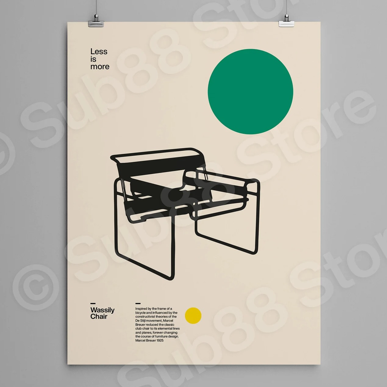 Poster Wassily Chair, Marcel Breuer thumbnail