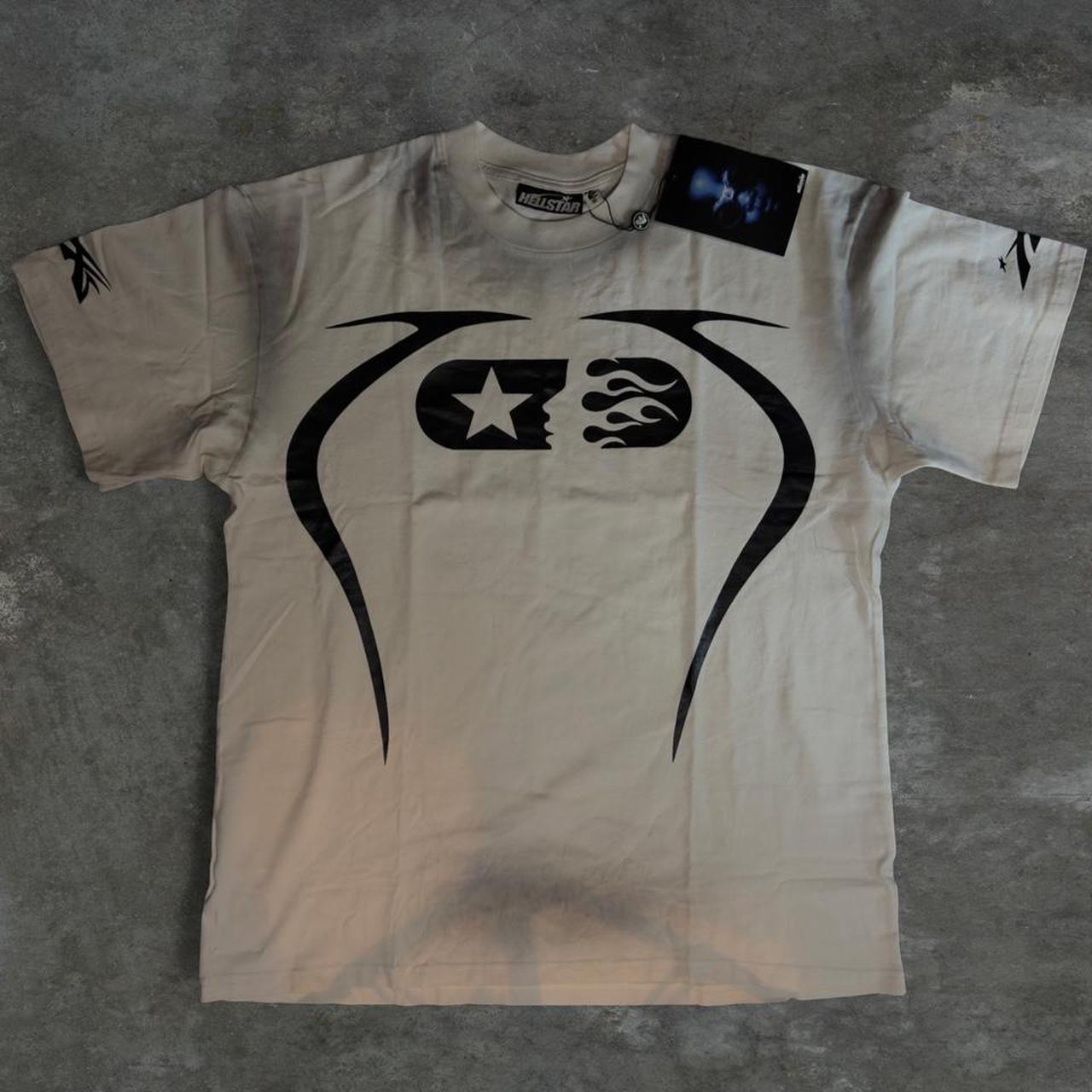 Hellstar white/black jersey like shirt
designs on... | Depop thumbnail
