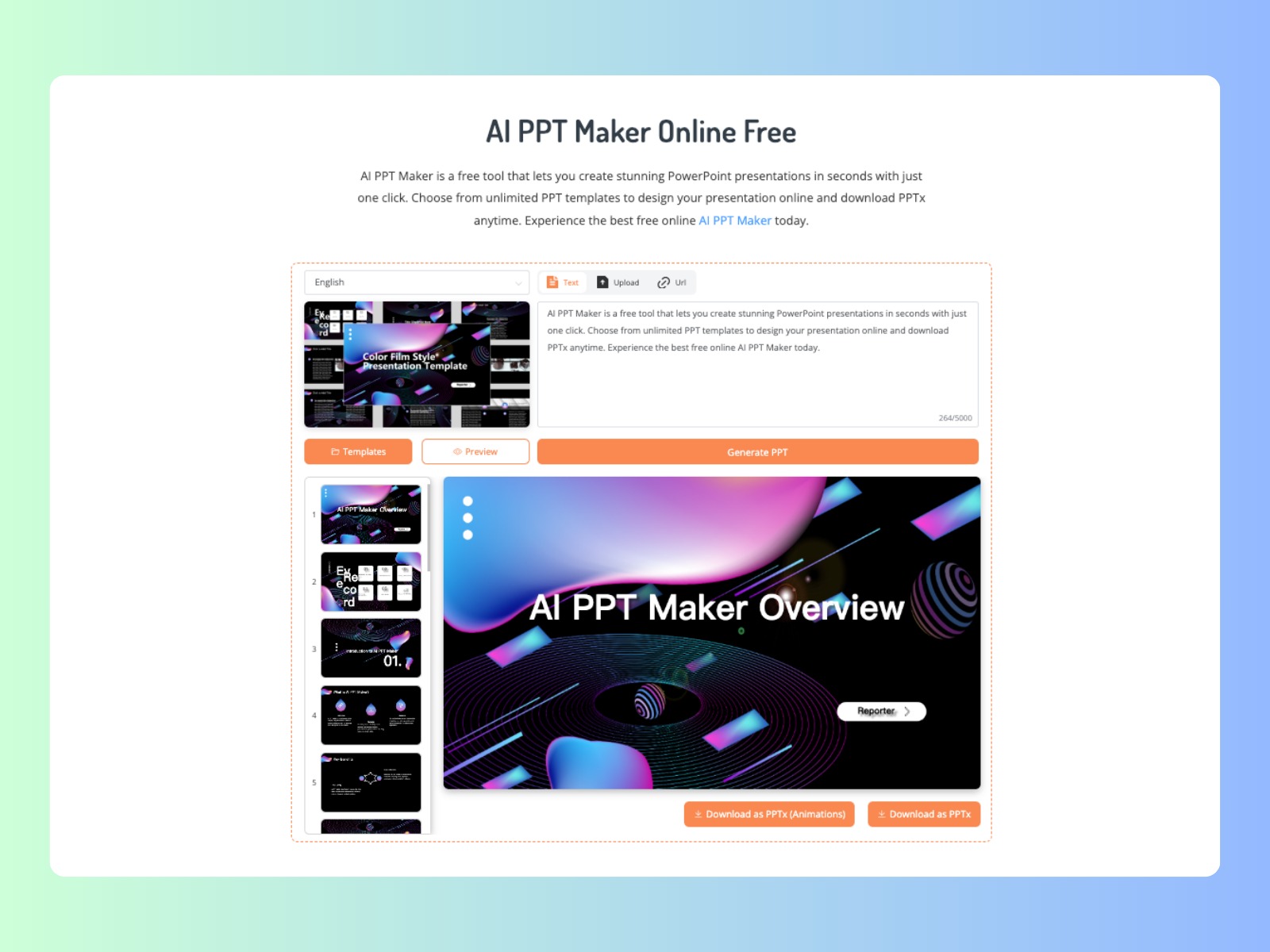 Website | AI PPT Maker thumbnail