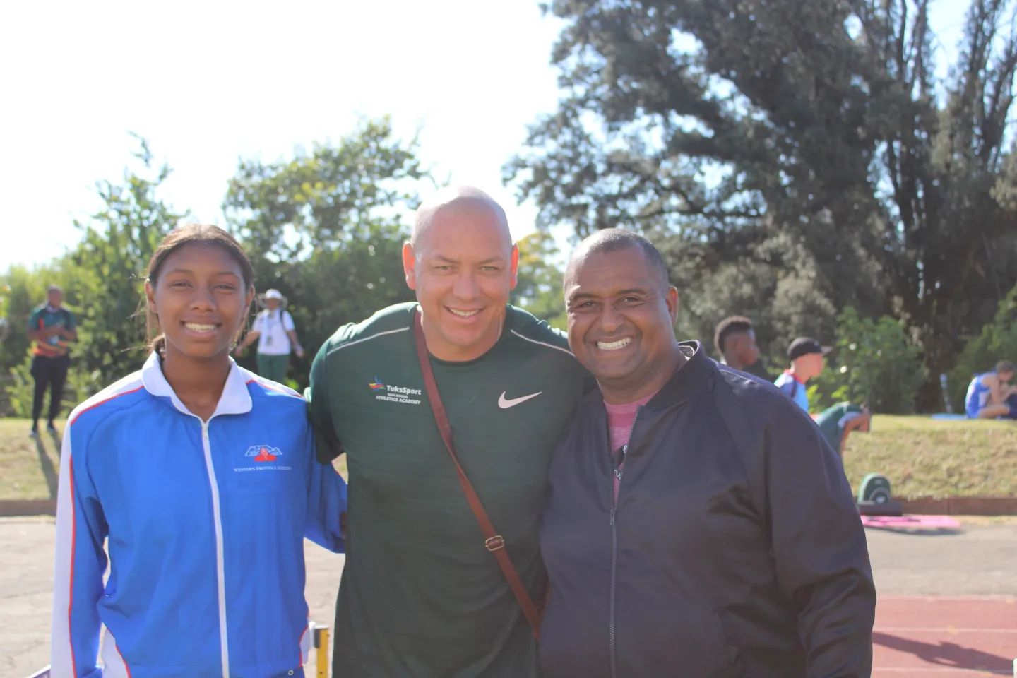 Coach Jerome with athlete Chisom & coach Paul at ASA Nationals

#athletics #trackandfield #sports #sportsphotography #we