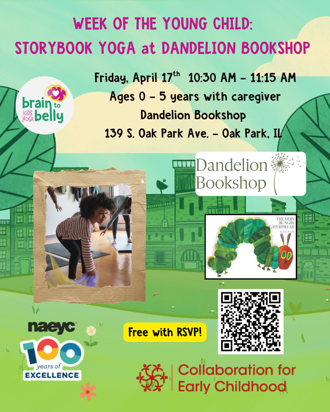 April 17th - Storybook Yoga at Dandelion Bookshop thumbnail