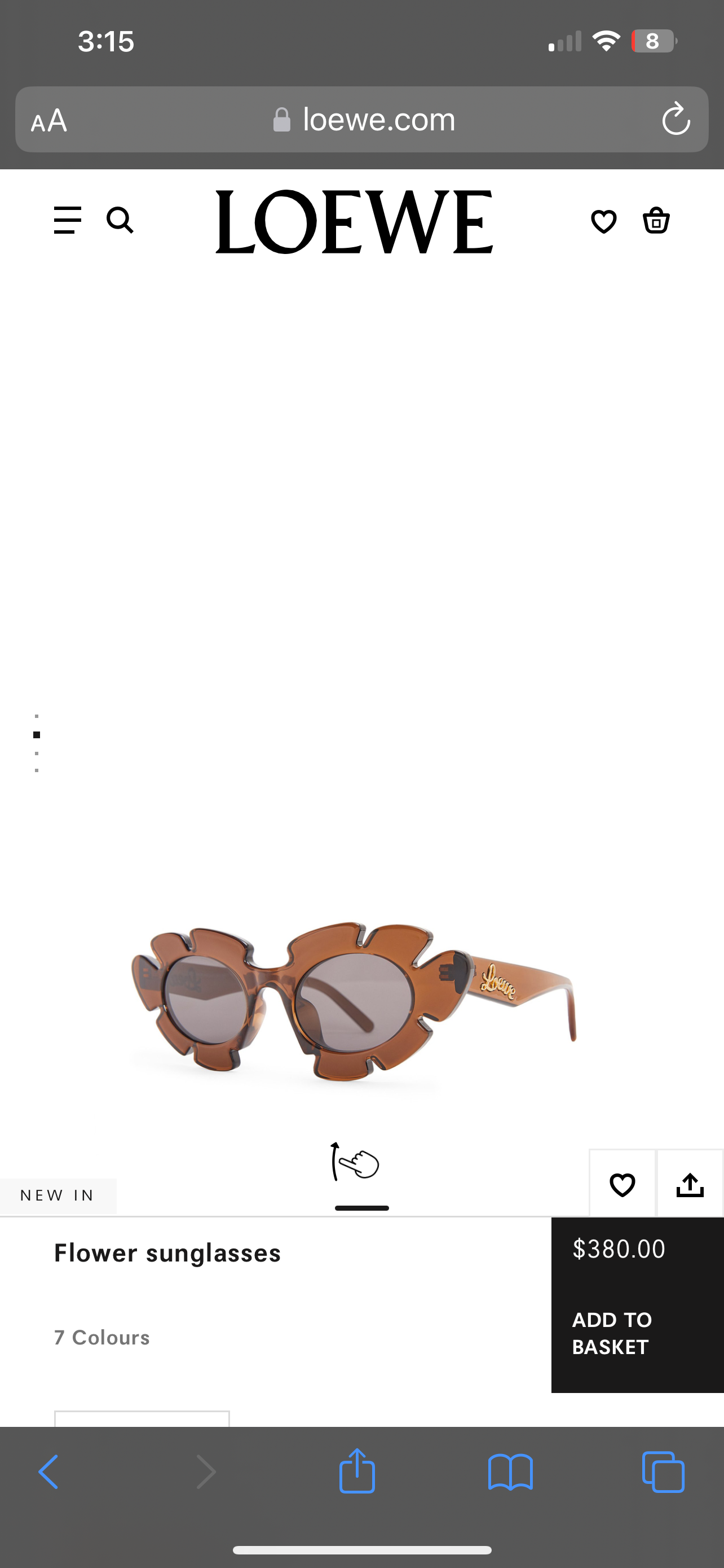 Loewe brown sunglasses  thumbnail