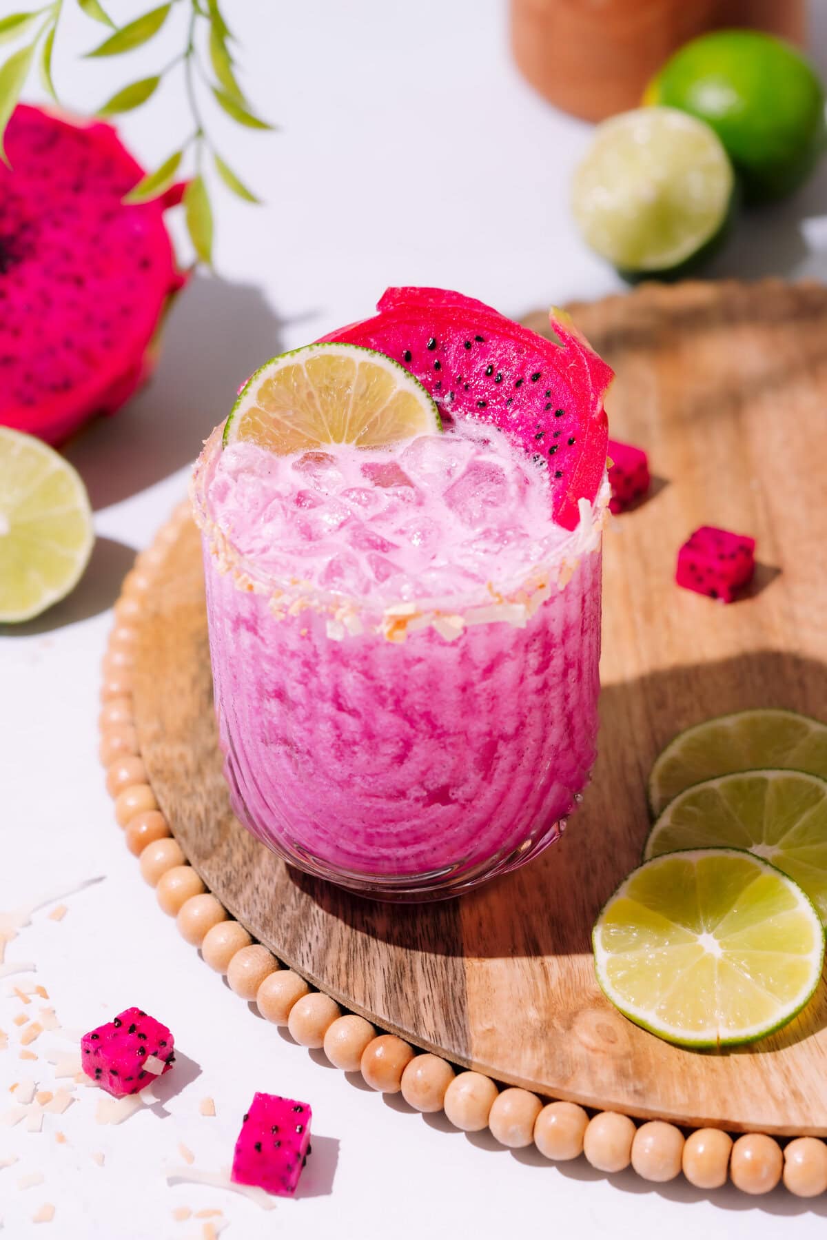 creamy dragon fruit margarita thumbnail