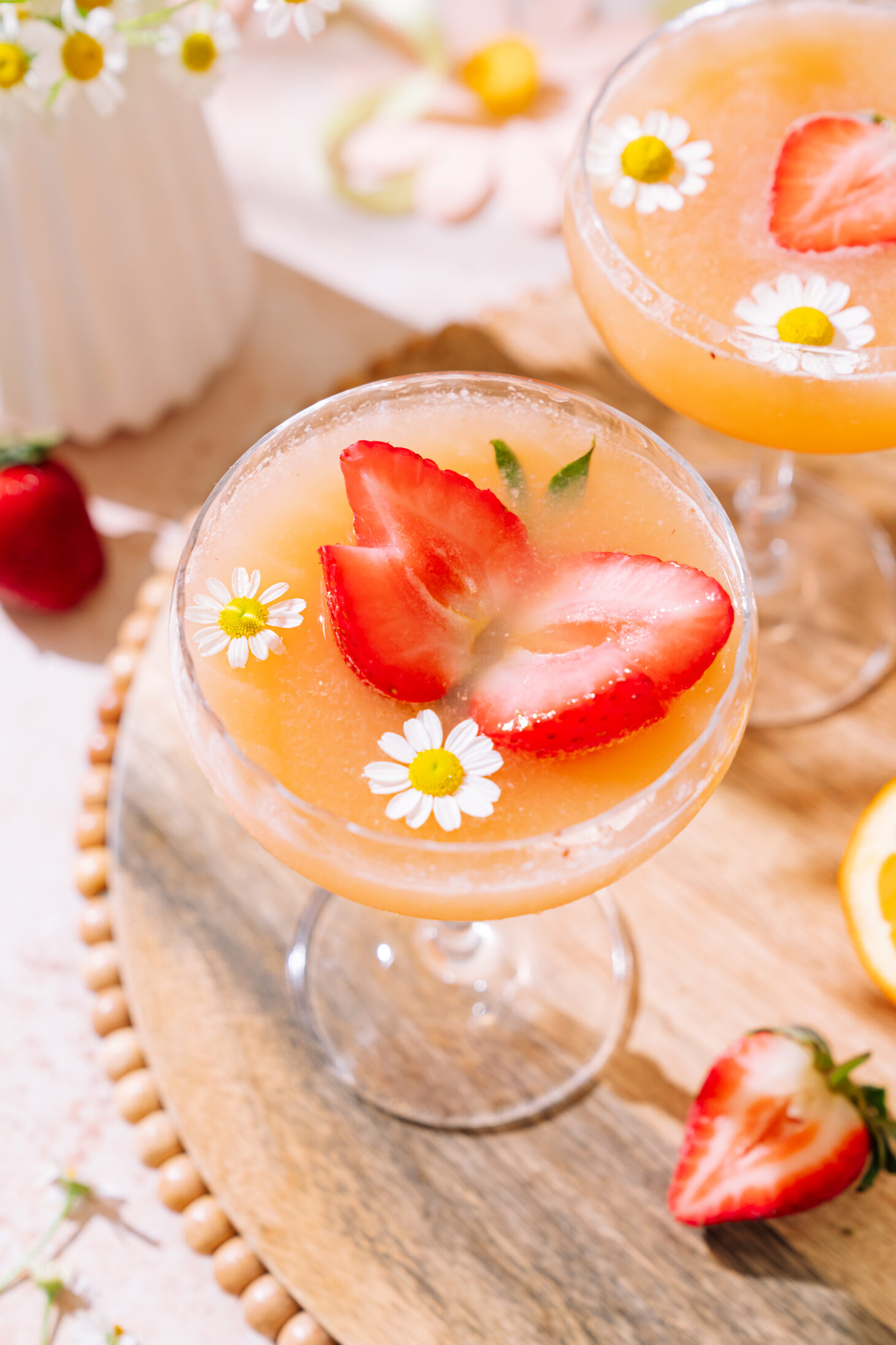 strawberry mimosa with butterfly ice thumbnail