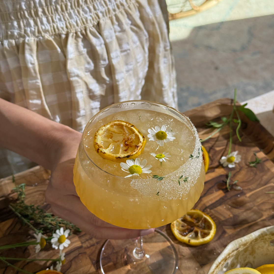 charred lemon ginger mocktail thumbnail