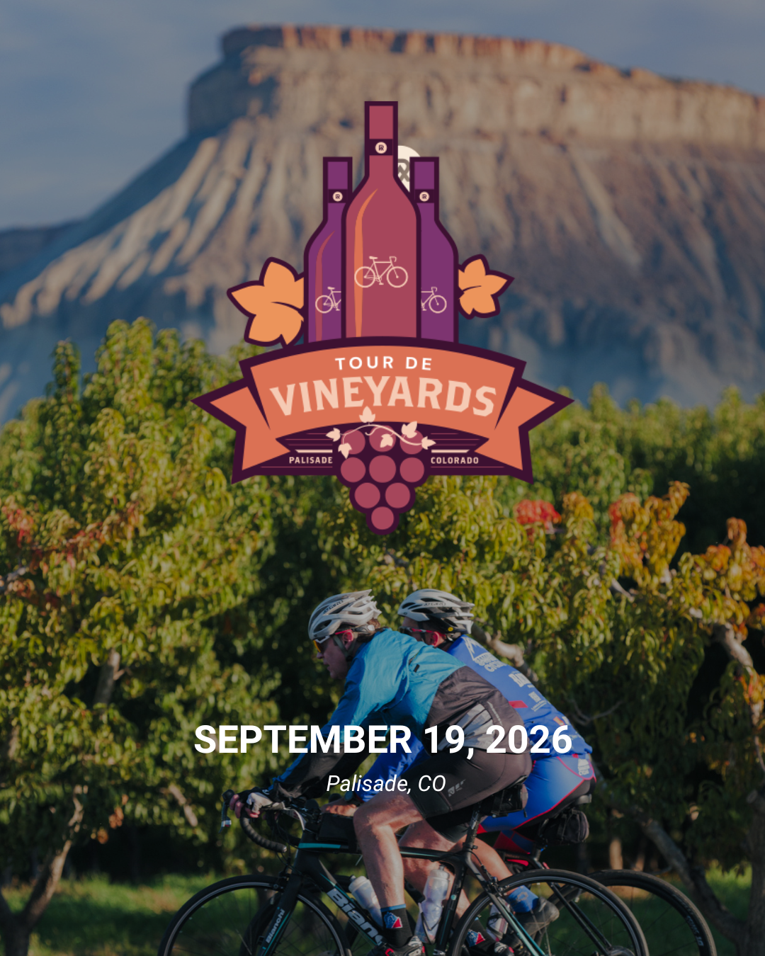 Tour de Vineyards - September 19 — Ride With Purpose  thumbnail