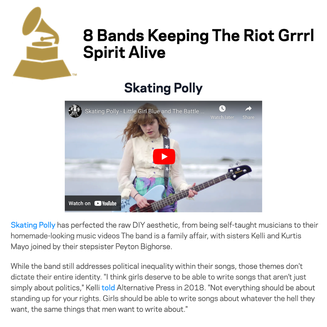 SKATING POLLY X GRAMMY.COM thumbnail