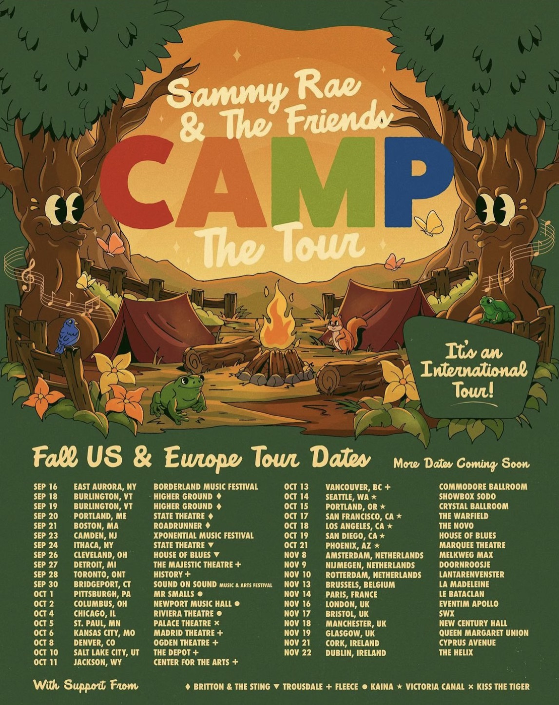 SAMMY RAE & THE FRIENDS CAMP: THE TOUR INFO thumbnail