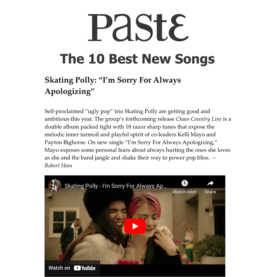SKATING POLLY X PASTE MAGAZINE thumbnail