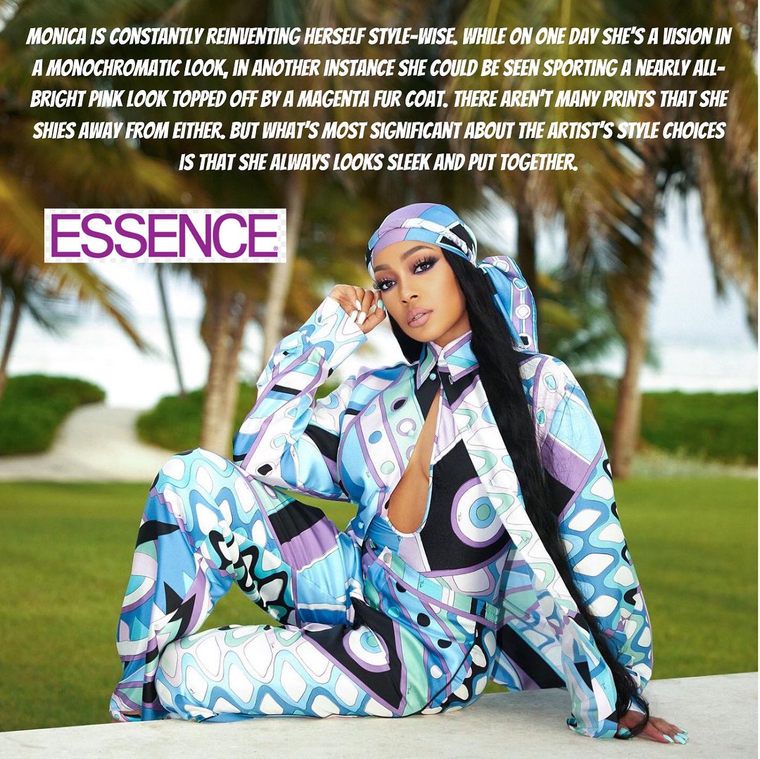 I’m Living For Monica's Pucci Vacation Outfit | Essence thumbnail