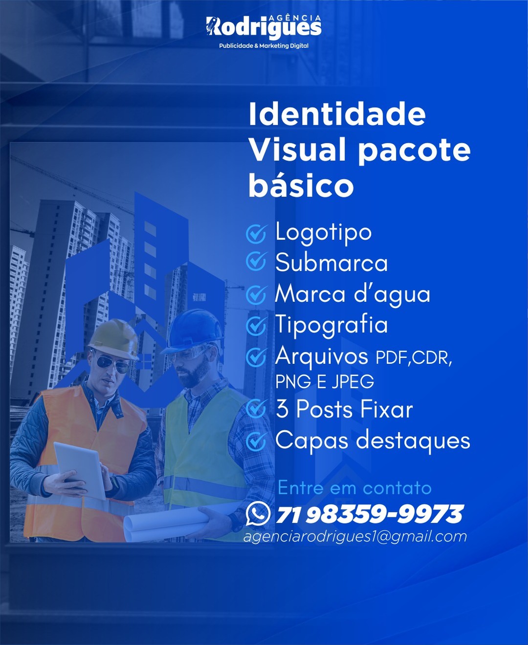 Deixe o perfil da sua empresa mais atraente, Invista na sua marca com a identidade visual do seu negócio.

Agência Rodri