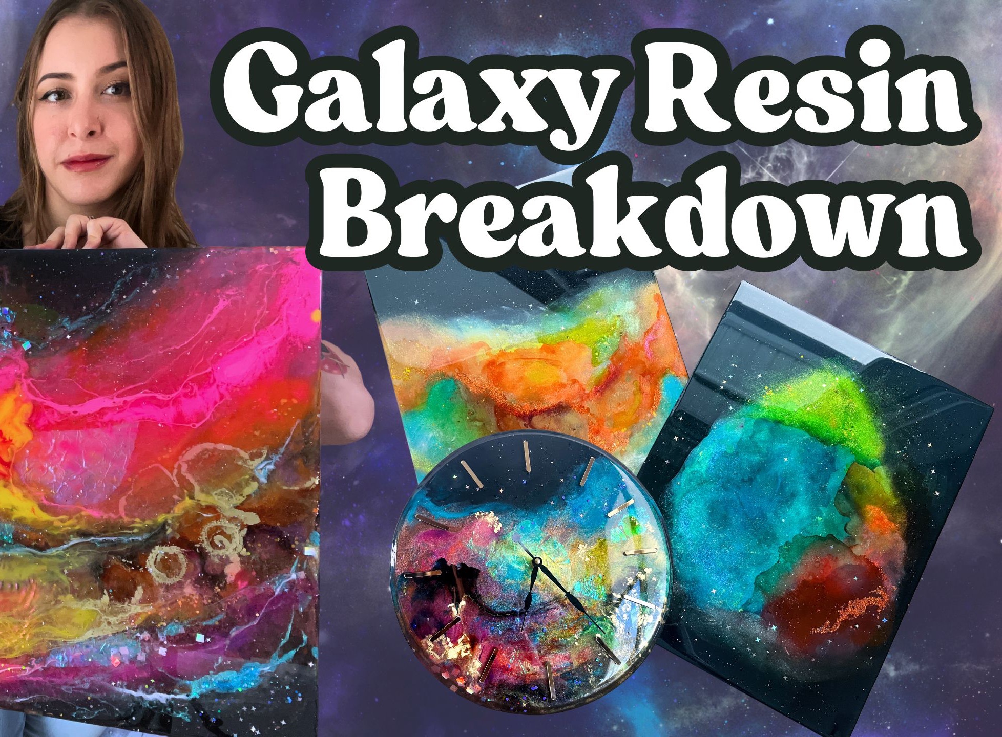DIY Galaxy Resin Art Tutorial  thumbnail