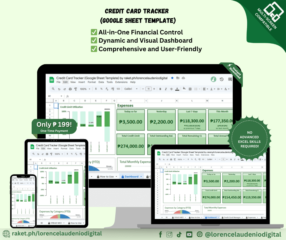 Credit Card Tracker (Google Sheet Template) thumbnail