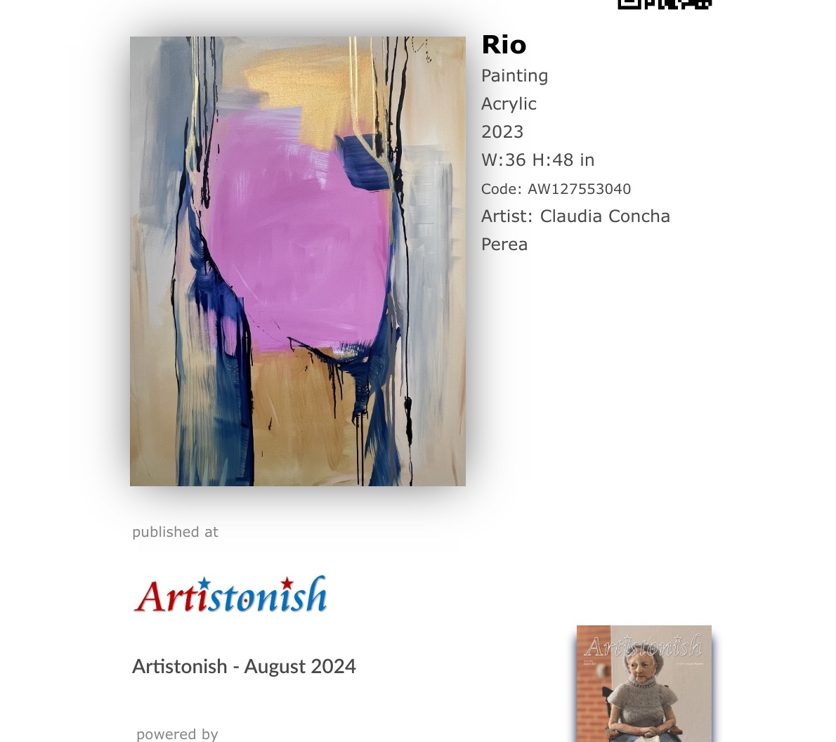 Artistonish Magazine- August - 2024 | Issue# 49 thumbnail