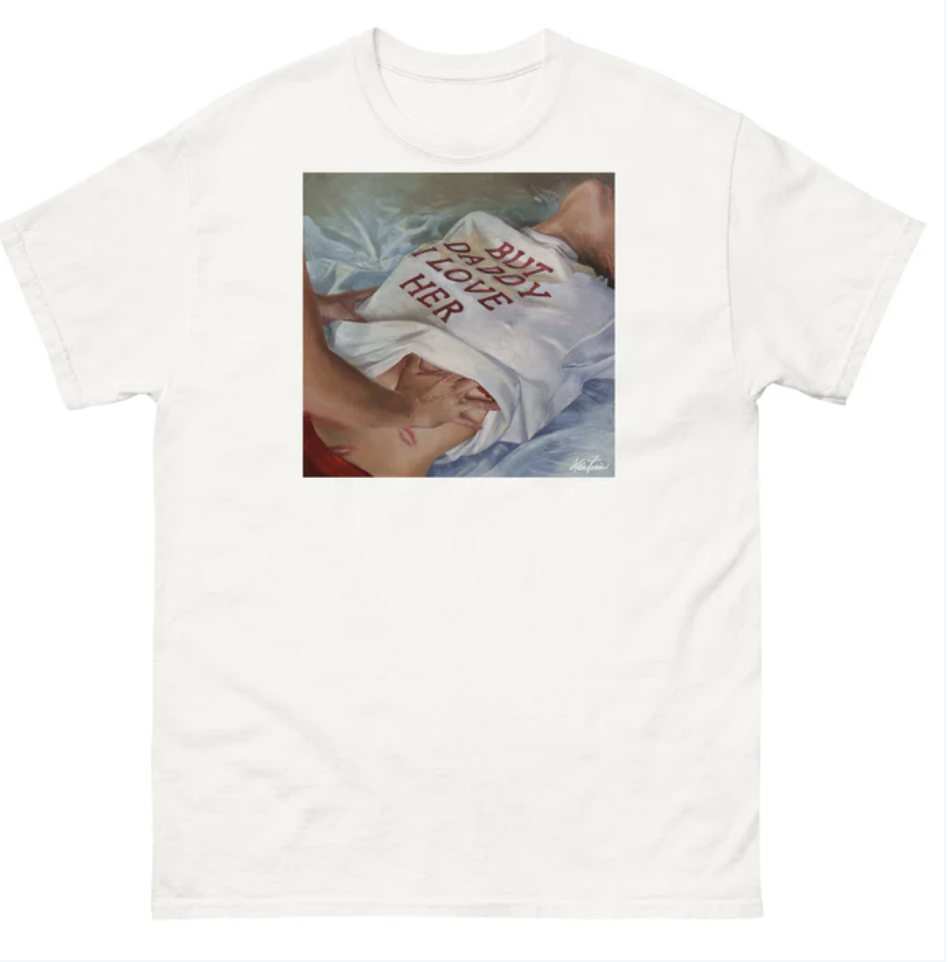 "but daddy i love her" PAINTING t-shirt  thumbnail