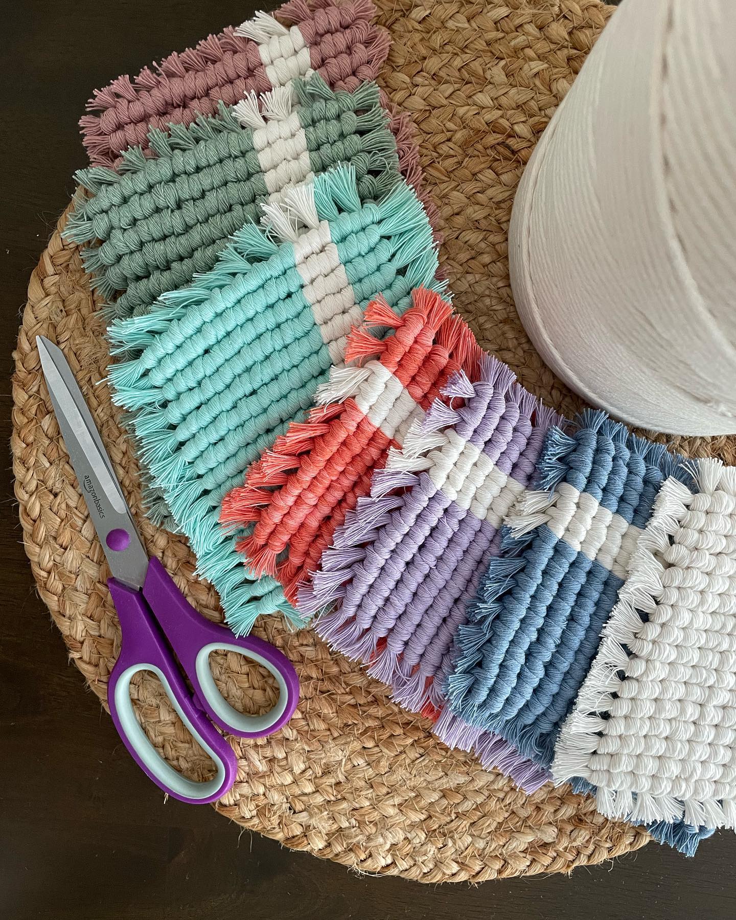 introducing our newest addition to the shop — dual toned “mug rugs”! they come in 7 different colors & can even be custo