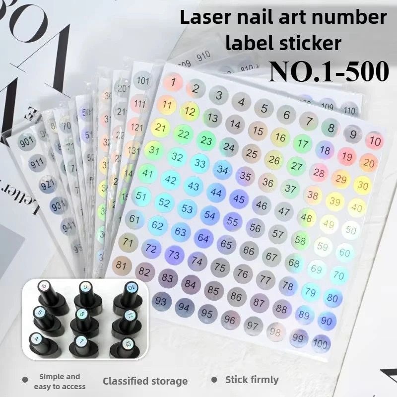 ETIQUETA ADESIVA HOLOGRÁFICA  PARA ESMALTES DE GEL  thumbnail