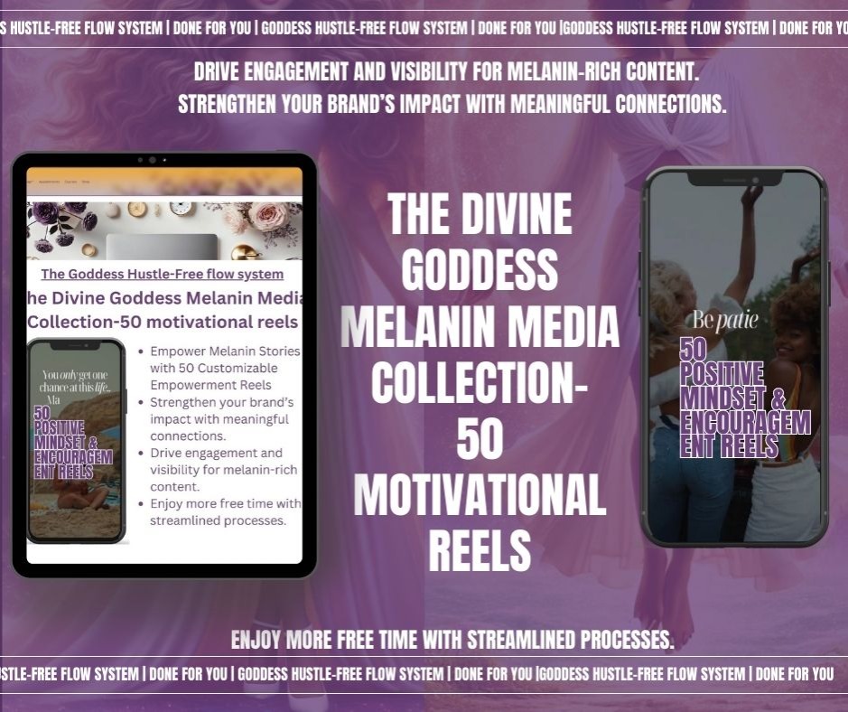 (50) The Divine Goddess Melanin Media Collection: 50 Positive Mindset & Encouragement — The Goddess Circle thumbnail