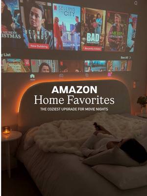 This is your sign to upgrade your cozy nights 🍿✨ This tiny projector literally turns any wall into a movie screen 🥹🎥 Lin
