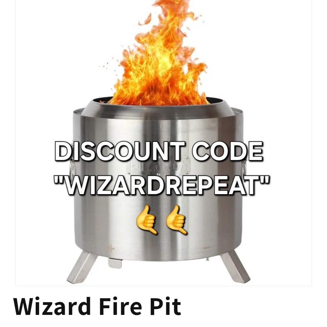 DISCOUNT CODE "WIZARDREPEAT" | Wizard Fire Pits thumbnail