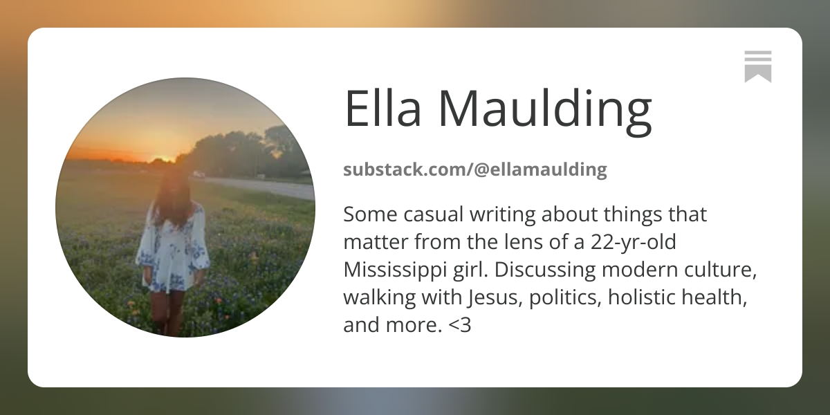 Substack - My Writing 🤍 thumbnail