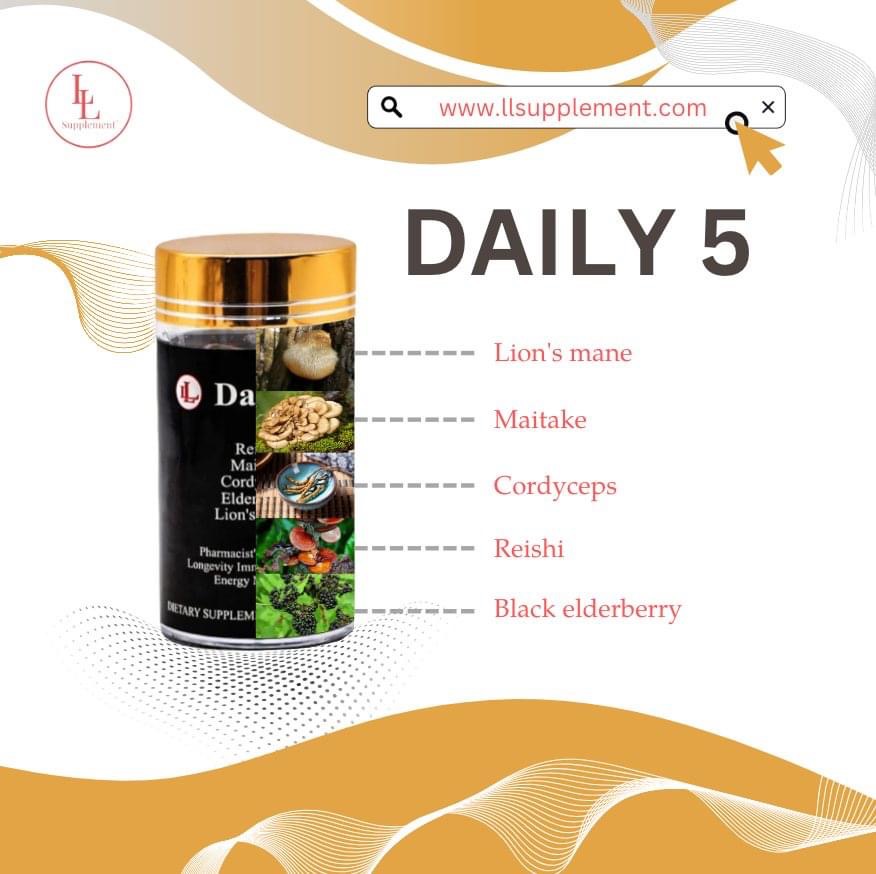 Daily 5 Powerful Mushrooms Complex- Health 🔑 thumbnail