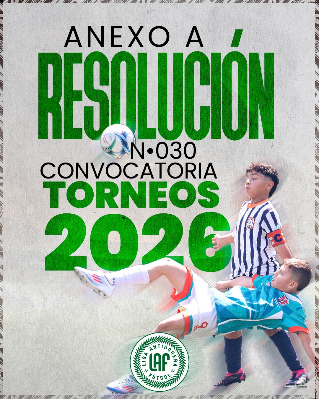 ANEXO RESOLUCIÓN N° 030 CONVOCATORIA TORNEOS DEPARTAMENTALES Y FESTIVALES DE ESCUELA 2026⚽ thumbnail