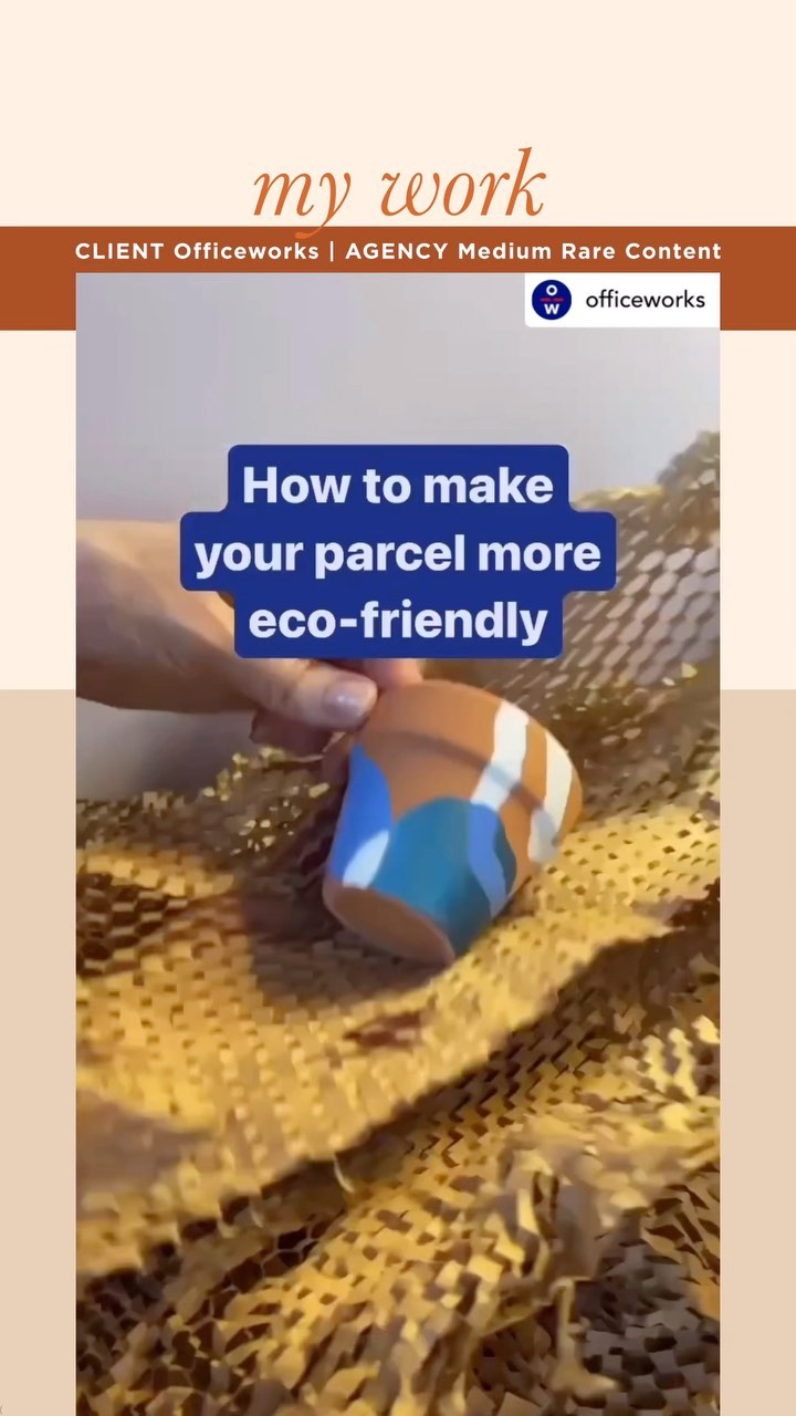 Work 🧡 Eco-friendly packaging creation for @mediumrarecontent for their client @officeworks
.
Agency @mediumrareconten