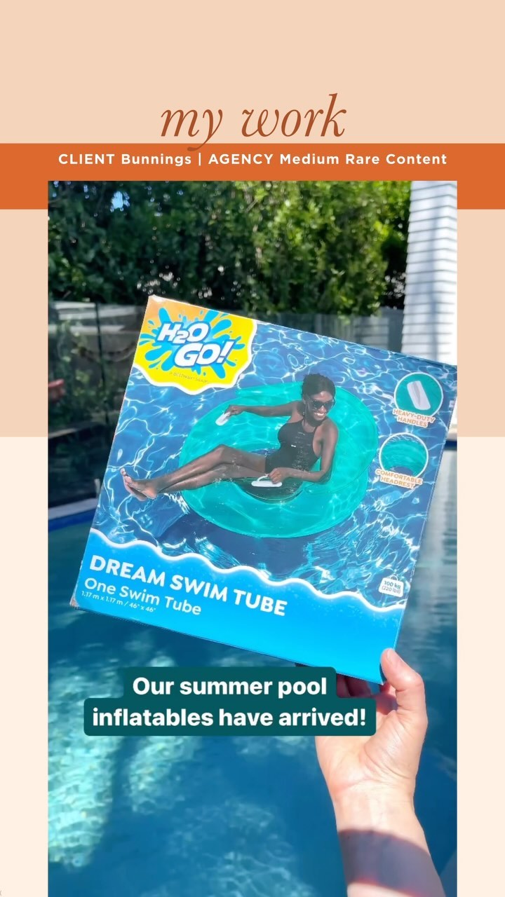 Work 🧡 Love creating this UGC social content for this year’s inflatables range for Bunnings @mediumrarecontent🎄🧑🎄 featu