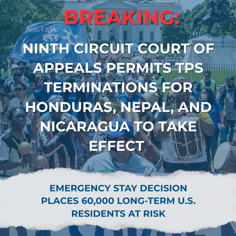 BREAKING: Ninth Circuit Court of Appeals Permits TPS Terminations for Honduras, Nepal, and Nicaragua to Take Effect thumbnail